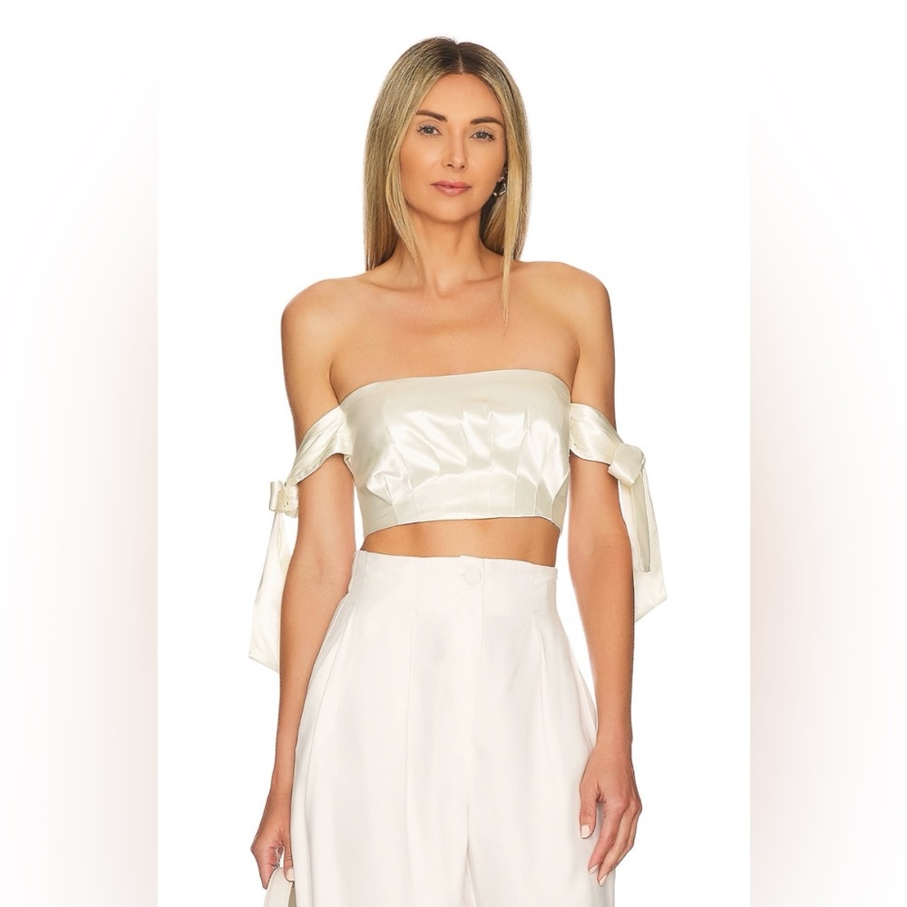 NWOT REVOLVE Majorelle Nasim Bustier Top in Ivory